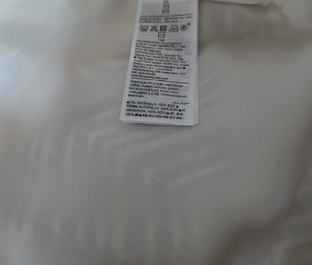 Banana Republic Silk Cream Wrap Top - Picture 6 of 7